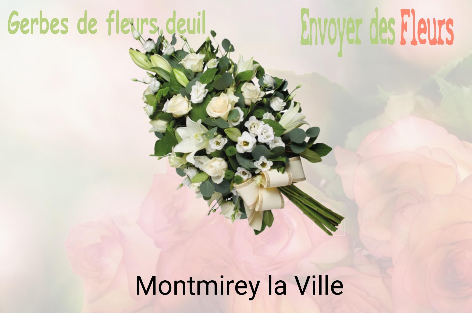 Gerbe de fleurs de deuil livrée à Montmirey-la-Ville